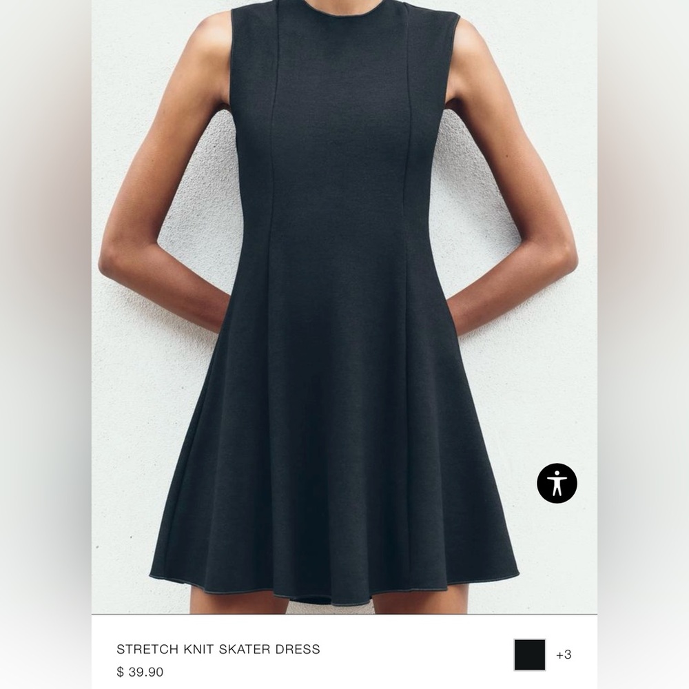 Zara Black Mini Dress